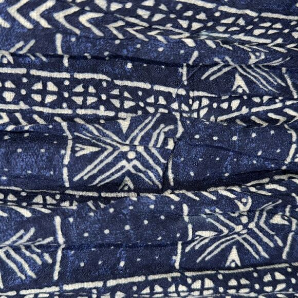 FREE PEOPLE PEYTON MAXI DRESS SIDE SLITS IN NAVY COMBO NWOT LARGE - Picture 8 of 8